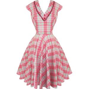 Hell Bunny Carol Plaid Dress Small